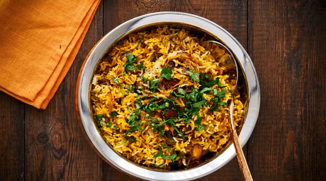 Vegetable Biryani.