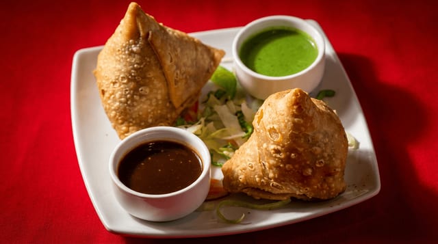 Vegetable Samosa.